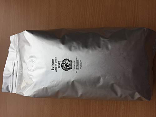 Kaffee Belluno, koffeinhaltig, ganze Bohne, Vakuumpack (1.000 g), Sie erhalten 1 Packung á 1000 g