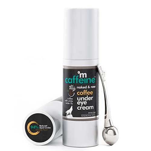 Mcaffeine Coffee Under Eye Cream For Dark Circles For Women & Men With Free Eye Roller | 94% Reduction In Dark Circles, Reduces Puffiness & Fine Lines | With Vitamin E & Hyaluronic Acid | 30Ml