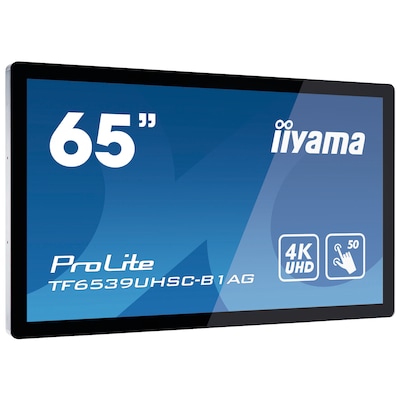 Iiyama ProLite TF6539UHSC-B1AG Signage Touch Display 165 cm(65 Zoll)4K-UHD, I...