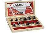 Mader Power Tools 63441 Fräsersatz, 6 mm, 12 Stück