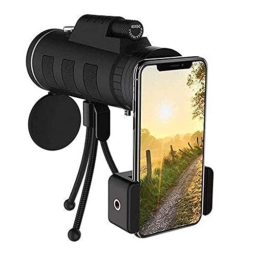 40x60, Smartphone-Monokular, wasserdichtes, verstellbares Zoom-Teleskop für Wildtierbeobachtung, Wandern, Jagen