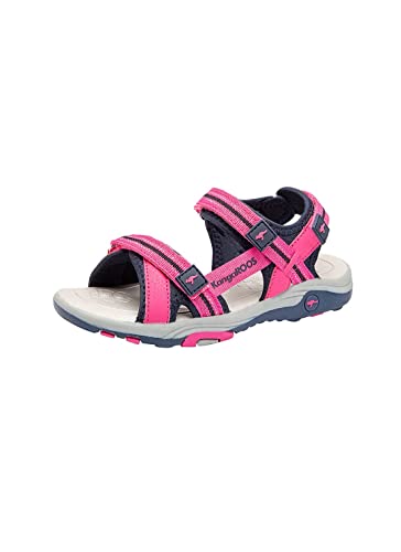 KangaROOS Unisex-Kinder K-Leni Sneaker, Rot (Daisy Pink/Dk Navy 6130), 32 EU