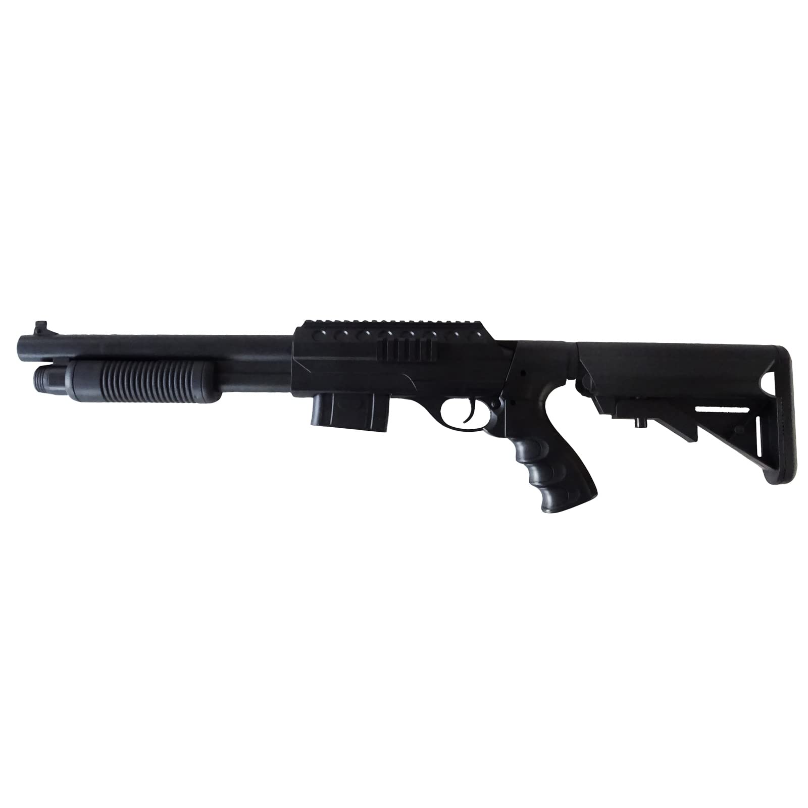 Rayline Softair Gewehr Shotgun 0581-D ABS schwarz 6mm Länge 76cm Gewicht 666g Federdruck