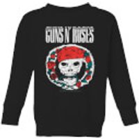 Guns N Roses Circle Skull Kinder Sweatshirt - Schwarz - 3-4 Jahre - Schwarz