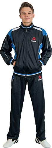 Hayashi Trainingsanzug für Kinder - Gr. 128 = 128 cm, schwarz-blau
