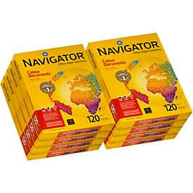 Kopierpapier Navigator Colour Documents, DIN A4, 120 g/m², hochweiß, 1 Karton = 8 x 250 Blatt
