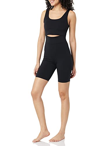 Core 10 Damen Second Skin Yoga-Body U-Rückenausschnitt, Schwarz, L