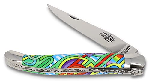 Forge de Laguiole Taschenmesser Seize ANTA - 11 cm Griff Acryl - Klinge 9 cm und Backen glänzend - Messer Frankreich