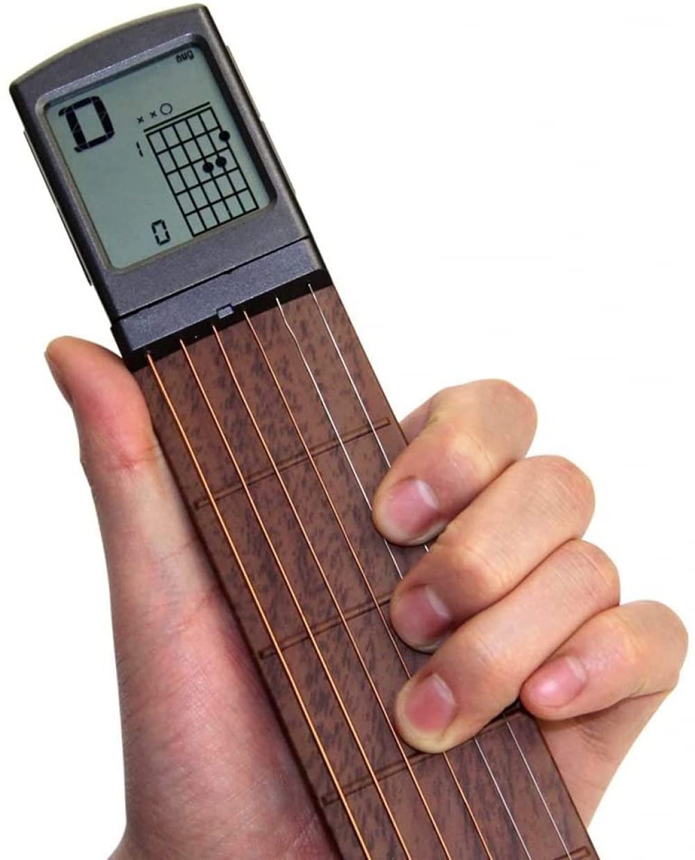 Siqi Tasche Gitarre Akkord Praxis Tool, tragbare Gitarre Hals für Trainer Anfänger W/eine drehbare Akkorde Chart Bildschirm (Batterie enthalten)