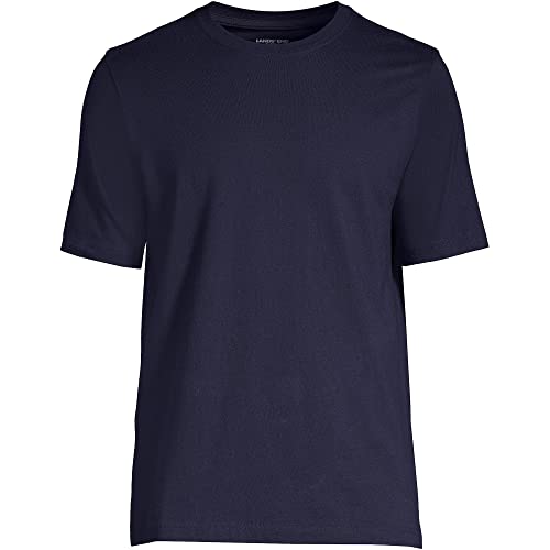 Lands' End Herren T-Shirt Tall Super-T Short Sleeve - Blau - XX-Large