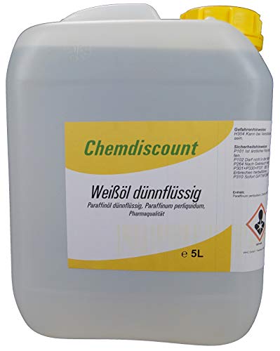 5Liter Weißöl dickflüssig, Paraffinum subliquidum, Pharmaqualität, versandkostenfrei