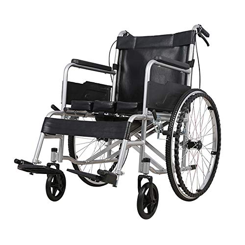 Selbstfahrer Rollstuhl, Leicht, benutzerfreundlich, langlebig, & Höhenverstellbarer Übertragungs Stuhl, Erhebend Fußstützen