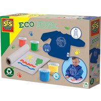 Eco Fingerfarben Set mit Bastelschürze - 100% recycelt