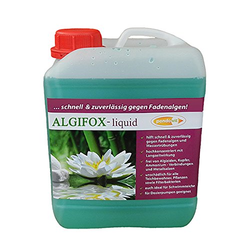 pondovit Algenmittel Algifox-Liquid 2500 ml gegen Fadenalgen Teich Koi