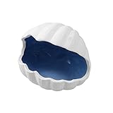 Balacoo Keramik Hamster Hideout Shell Form Chinchilla House Sandbad für Kleintiere (blau)
