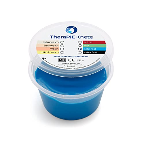 TheraPIE Knete, 454 Gramm (1 Pound), Therapie Knetmasse, Stärke Widerstand: sehr-fest (blau)