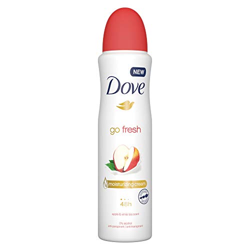 6er Pack - Dove Antitranspirant Deospray Women - Go Fresh Apple & White Tea - 150ml