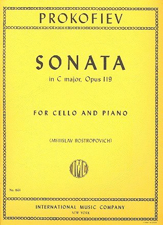 Sonata C major opus.119: for cello and piano