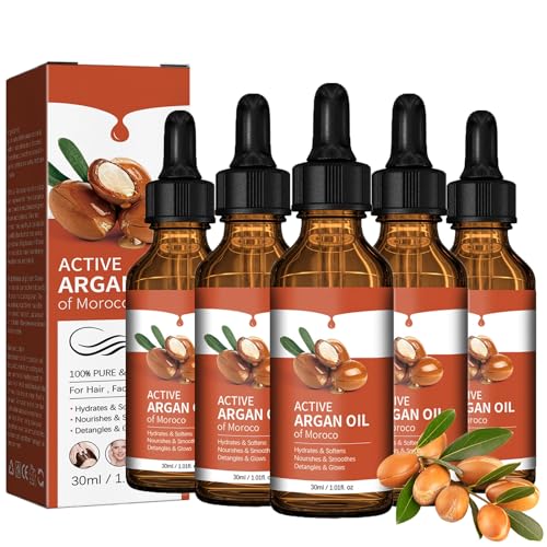 Luba Natural Hair, Luba Natural Hair Aceite Natural, Luba Natural Aceite Natural, Luba Natural Hair Oil, Nourishing Treatment for Split Ends and Dry Scalp for All Hair Types (5PCS)