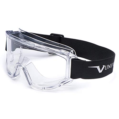 UNIVET | 601 Clear Plus Lens, Ersatzgläser für Schutzbrillen, kratzfeste Gläser, (EN166, EN170), Clear
