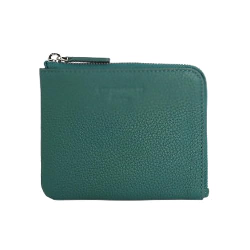 Brieftasche Hauptschicht Rindsleder Lychee Grain Kurze Kleine Brieftasche Frauen Reißverschluss Mini Kartenetui Erwachsene Jugend Familie Freunde Clutch