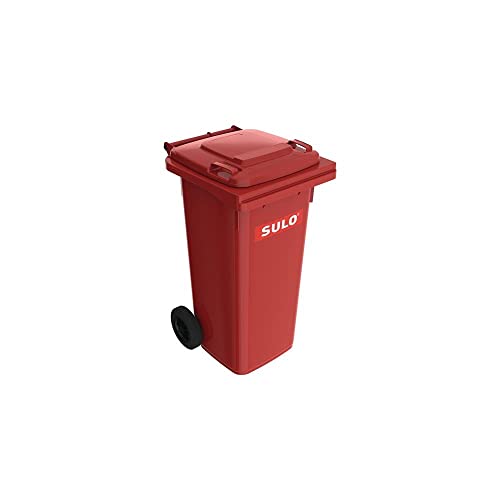 sulo 1074144 Müllgroßbehälter 120l rot a.Niederdruck-PE Rad-D.200mm