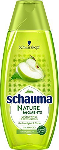 Schwarzkopf Schauma Nature Moments Shampoo, Grüner Apfel und Brennessel, 1er Pack (1 x 800 ml)
