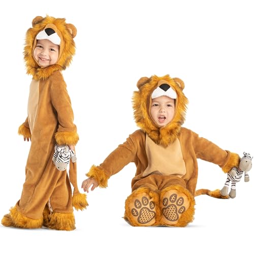 Spooktacular Creations Baby Lion Costume Cute Animal Print Costume Suit (12-18 Months)