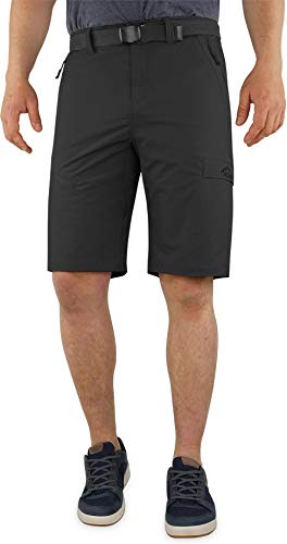 normani Softshell Shorts Kurze Bermuda Funktionshose für Herren S - XXXXL Farbe Schwarz Größe XL