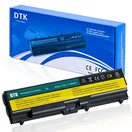 DTK® Ultra Hochleistung Notebook Laptop Batterie Li-ion Akku für Lenovo Ibm Thinkpad Sl410 Sl410k Sl510 T410 T410i T420 T510 T510i T520 E40 E50 E420 E520 Series laptop Battery, Thinkpad W510 W520 notebook battery