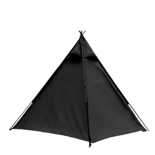 Tent Camping Pyramidenzelt Camping Outdoor-Zelt Sonnenschutz Und Regensicheres Tragbares Faltbares Camping-Leichtzelt Zelt (Color : Black, Size : A)