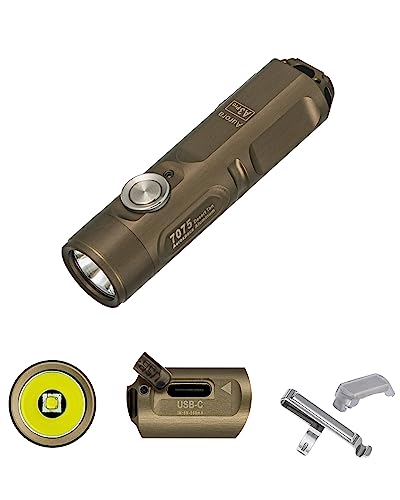 RovyVon Aurora A3 Pro 6500K LED Keychain Flashlight, 700 High Lumen Super Bright with EDC Mini Size,Scratch Resistant Little Tiny Gadgets,5 Mode,Micro USB Rechargebale,Best for Gift Pocket Outdoor