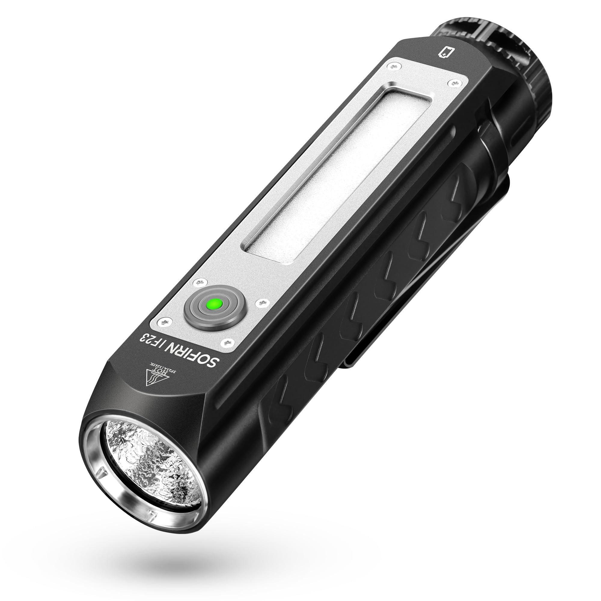 sofirn IF23 Led Taschenlampe 4000 Lumen, mehrfarbige Leistungsstarke wiederaufladbare USB C Superhelle mit 8 Helligkeitsmodi für Camping Angeln Outdoor Suche