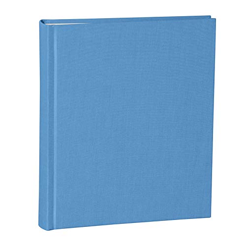Semikolon (357547) Album Medium azzuro (hell-blau) - Foto-Album/Foto-Buch mit 40 Blättern cremeweißem Fotokarton mit Pergaminpapier - 21,6 x 25,5 cm