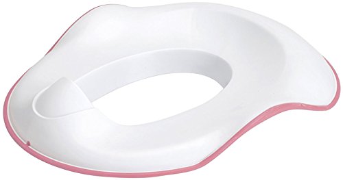 Ubbi 3-in-1 Potty with Built-in Splash Guard and Removable Inner Bowl, Ajustable Toilet Trainer and Non-Skid Step Stool. Bonus Potty Hook Included. Pink