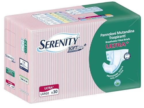 Serenity Pannolone A Mutandina Serenity Fitted Ultra + Aloe L 30 Pezzi