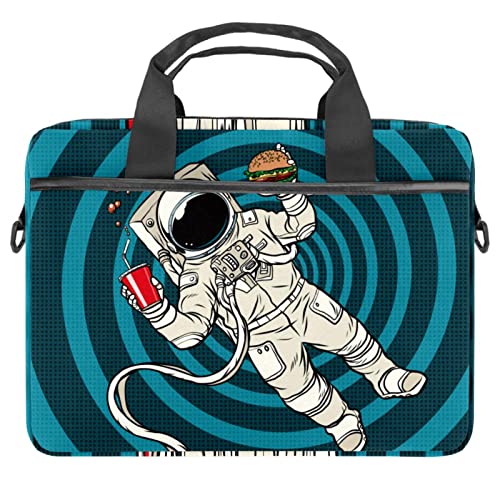 Cartoon Space Flyer Lustige Laptop Schulter Messenger Bag Crossbody Aktentasche Messenger Sleeve für 13 13,3 14,5 Zoll Laptop Tablet Schützen Tote Bag Case, mehrfarbig, 11x14.5x1.2in /28x36.8x3 cm
