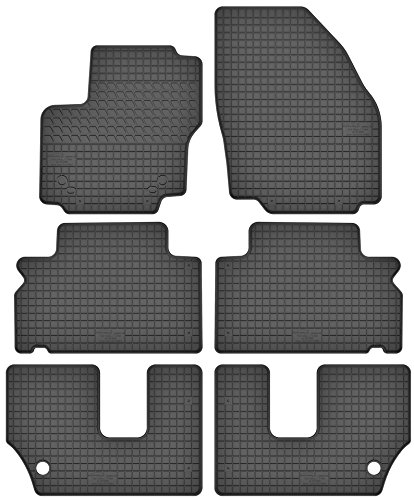 Motohobby Gummimatten Gummi Fußmatten Satz für Ford Galaxy MK2 / S-Max MK1 (2006-2015) - für 7 Personen - Passgenau