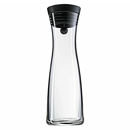 ANORE Wasser Karaffe 1.8L Flasche Borosilikat Glas mit Kippen Deckel SchließUng Verschluss