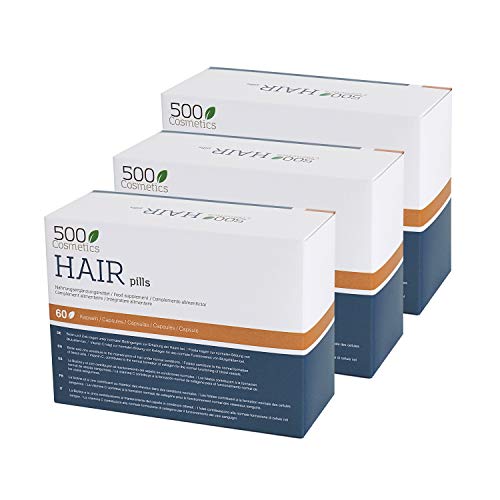 500Cosmetics Hair- Natürliche Kapseln zur Vorbeugung und Verhinderung von Haarausfall mit L-Cystein und Zink – Verbessert den Hautzustand des Kopfes und liefert Nährstoffe – Für Mann und Frau (3)