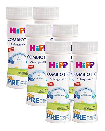 Hipp Combiotik PRE trinkfertige Milch, 200ml, 12er-Pack (12 x 200ml, Gesamtvolumen 2,4 Liter)…