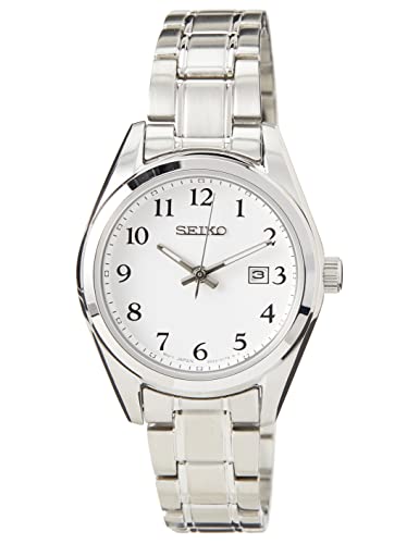 Seiko Damen Analog Quarz Uhr mit Edelstahl Armband SUR465P1
