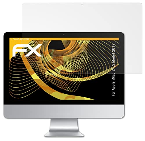 atFolix Panzerfolie kompatibel mit Apple iMac 21,5 Model 2017 Schutzfolie, entspiegelnde und stoßdämpfende FX Folie
