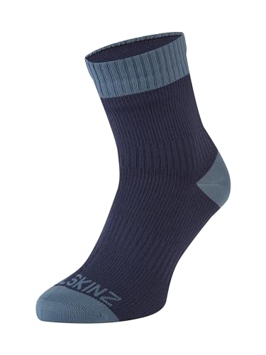 SealSkinz Waterproof Warm Weather Ankle Length Sock Unisex Erwachsene, marineblau, M