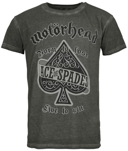 Motörhead Ace of Spades Männer T-Shirt anthrazit XL 100% Baumwolle Band-Merch, Bands