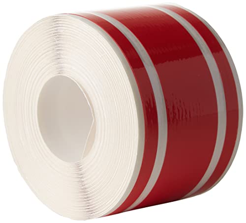 4R Quattroerre.it 10533 Trim Stripes Verdreifachen Klebestreifen für Autos, Rot, 50 mm x 10 mt