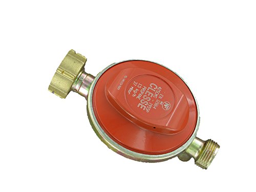 Comap S651198 Gasdruckminderer mit Gewindesicherung, Propan Sicherheits-Druckminderer mit Gewinde. NF, 37 mbar, 1,5 kg/h, rot