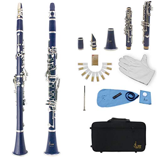 Qqmora Klarinette mit Reed Clarinet Kit Professional Langlebig für Klarinettenliebhaber für Klarinetten-Enthusiasten(#3)