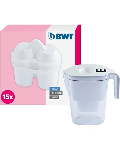 BWT Soft Filtered Water Extra Filterkartuschen (15er + BWT Tischwasserfilter)