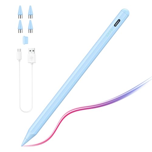 TiMOVO Stylus Stift für Touchscreens, Hohe Empfindlichkeit & Feine Spitze Stylus Pencil Kompatibel mit Apple iPad/Pro/Air/Mini/iPhone/Android Handys/Tablets, Universal für iOS & Android, Blau